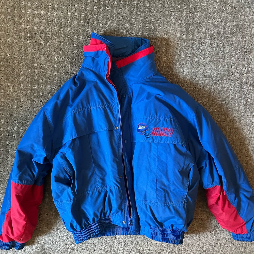 Chalk Line Vintage New York Giants Blue Jacket Large NFL Football